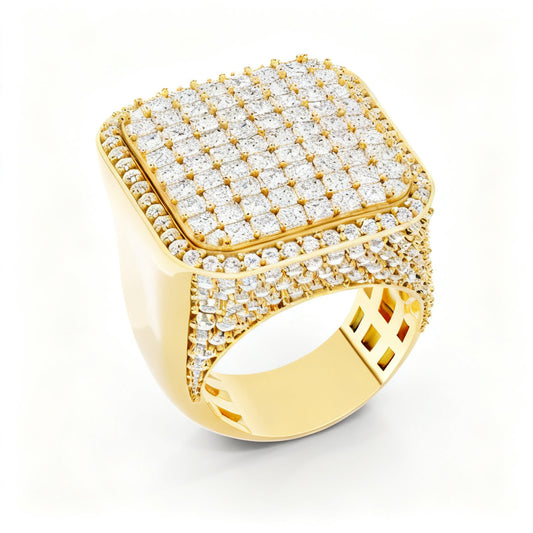 Aurelian Radiance Band Yellow Gold 45 Degree View