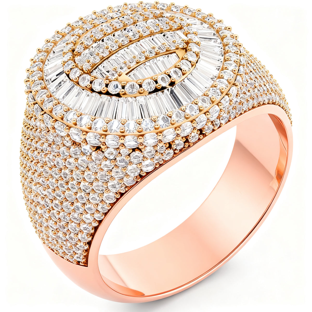 Ethereal Glitz Band Rose Gold Overhead View