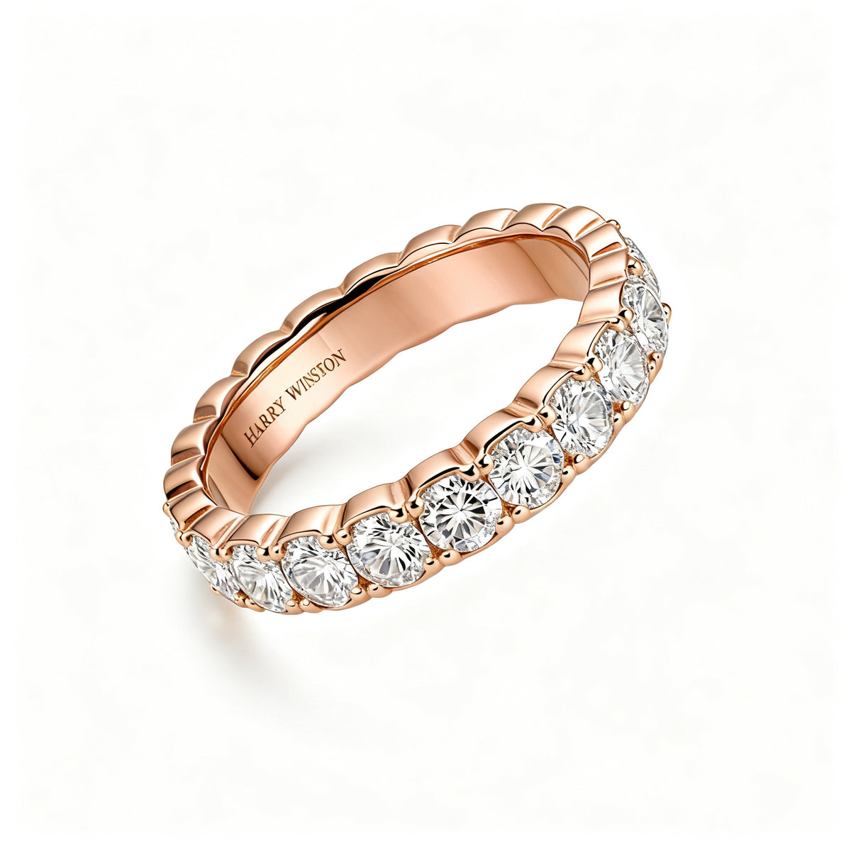 Sterling Radiance Band - Rose Gold - Top View