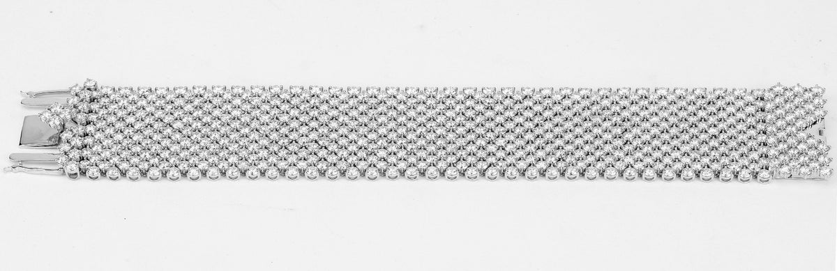 18KT Round Diamond Pavé Bracelet - 18KT Gold