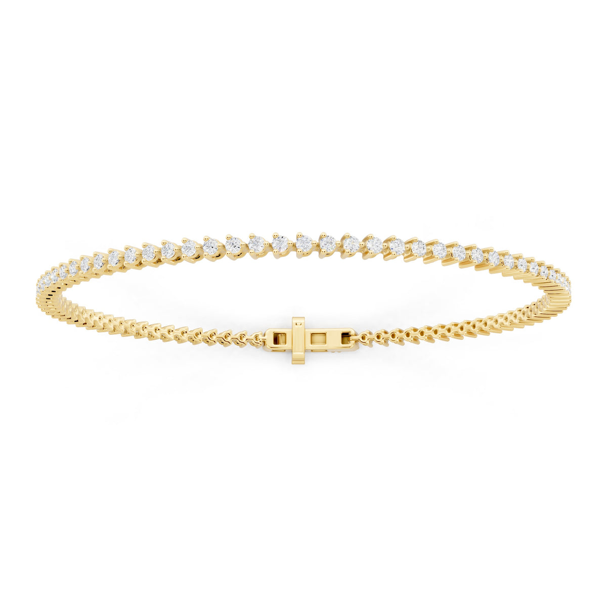Pavé Lab-Grown Diamond Bracelet - 14KT Gold