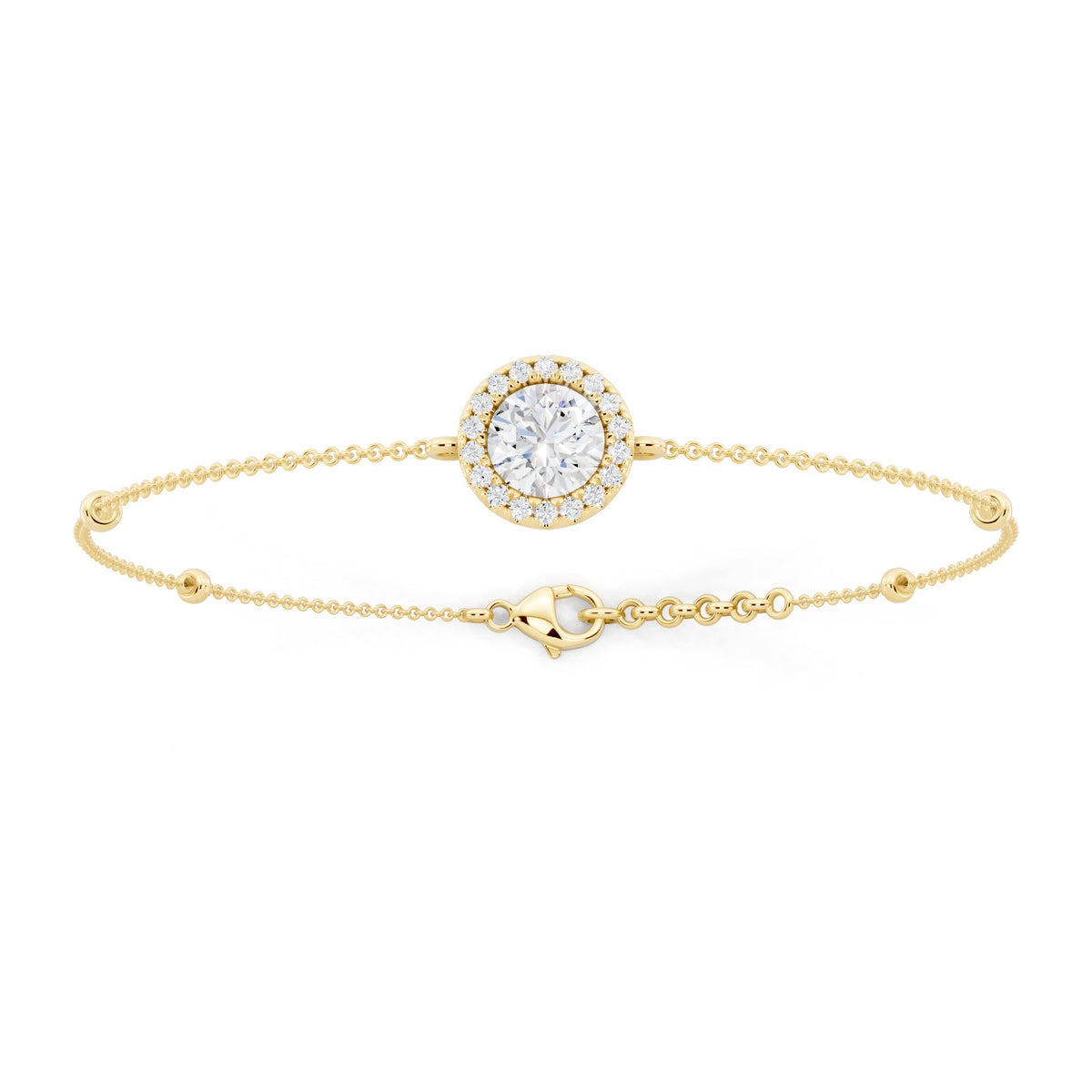 Pavé Lab-Grown Diamond Bracelet - 14KT Gold