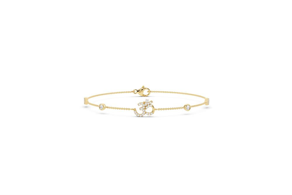Pavé Lab-Grown Diamond Bracelet - 14KT Gold