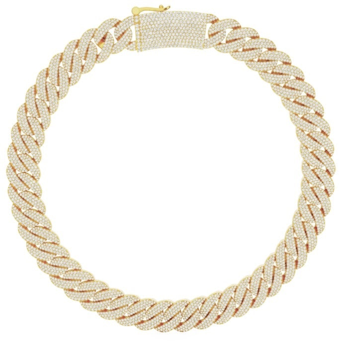 Grand Natural Diamond Necklace - 10KT Gold