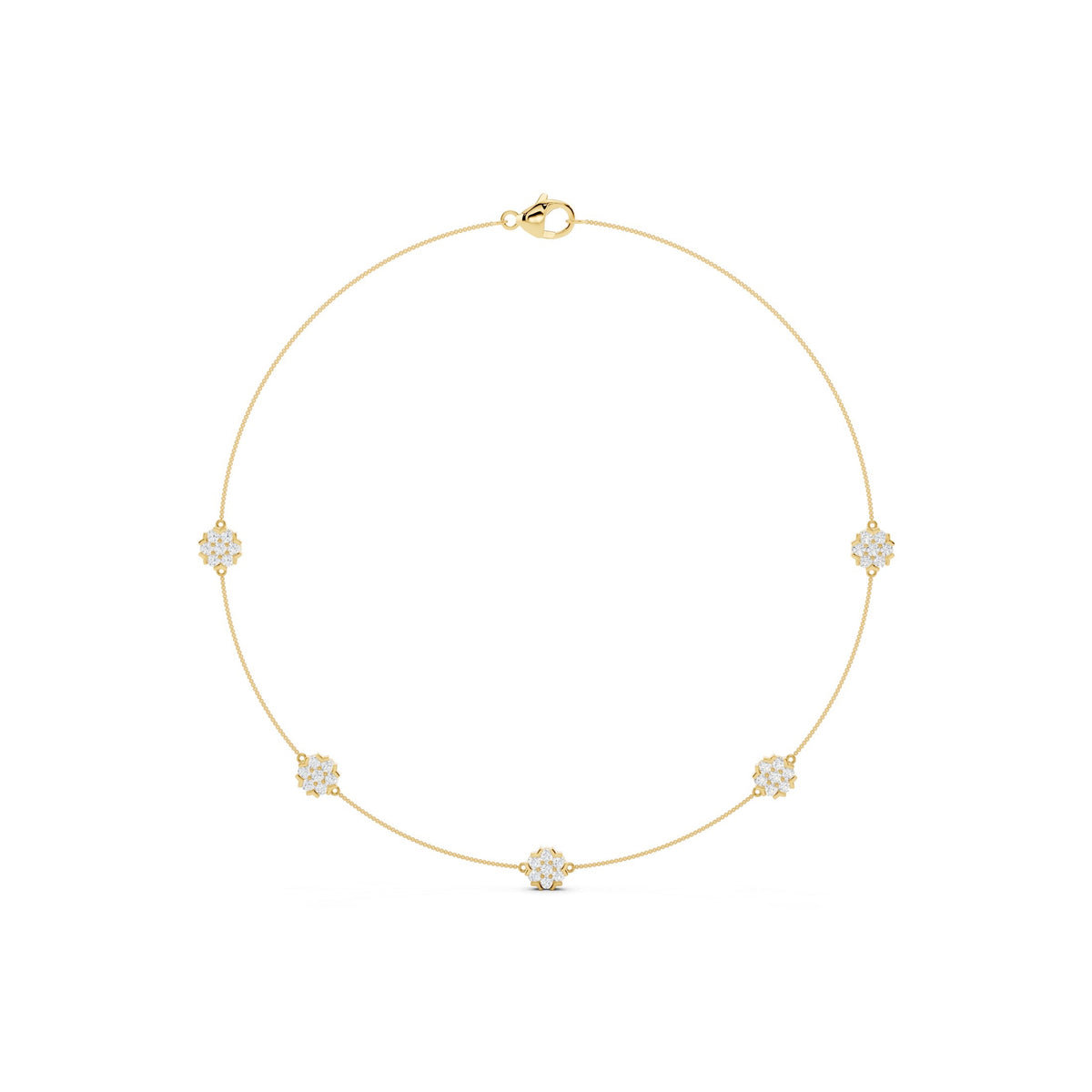 Classic Lab-Grown Diamond Necklace - 14KT Gold