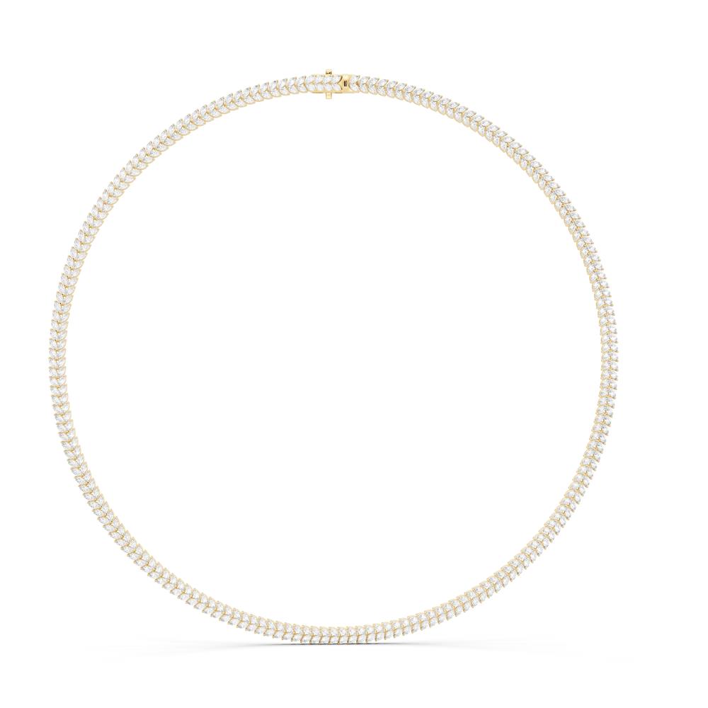 Marquise Diamond Necklace - 14KT Gold