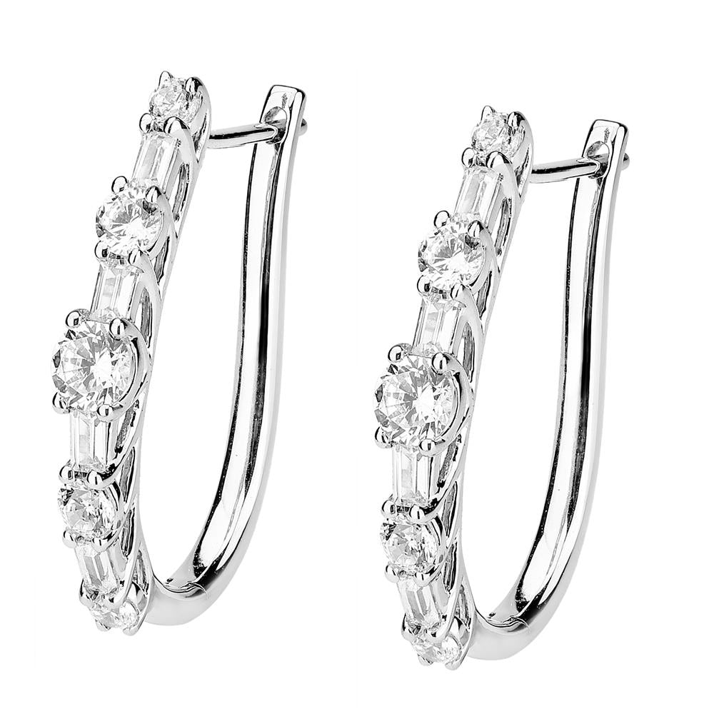 Multi-Shape Lab-Grown Diamond Luxe Back Earrings - 14KT Yellow Gold