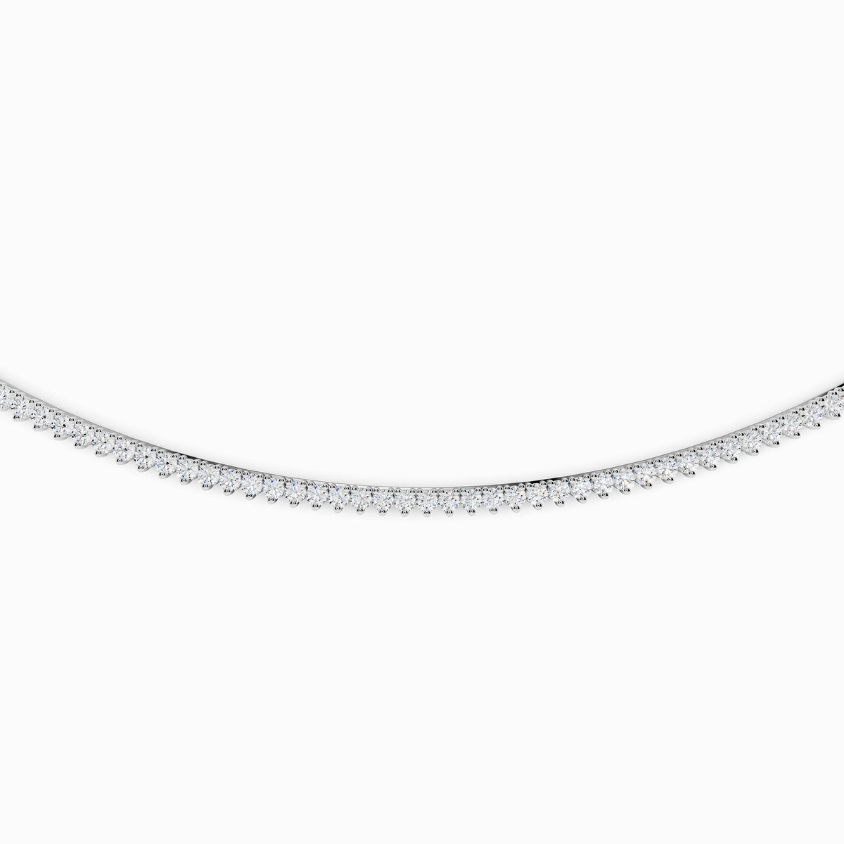 Eglantine Round Cut Tennis Necklace