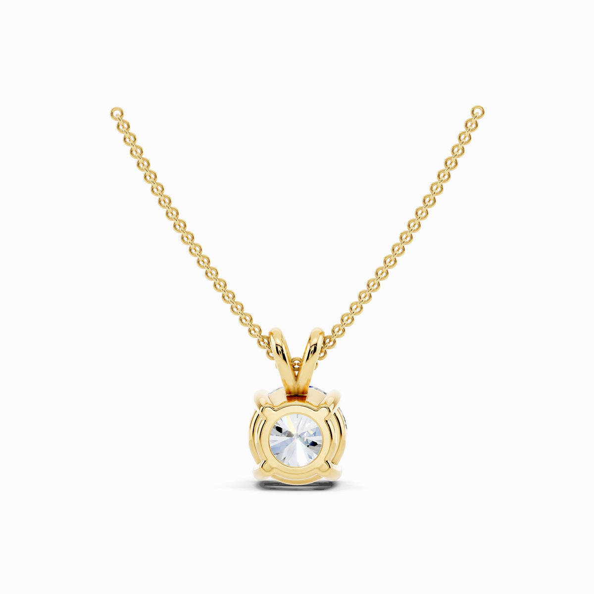 Kalmia Round Cut Solitaire Pendant
