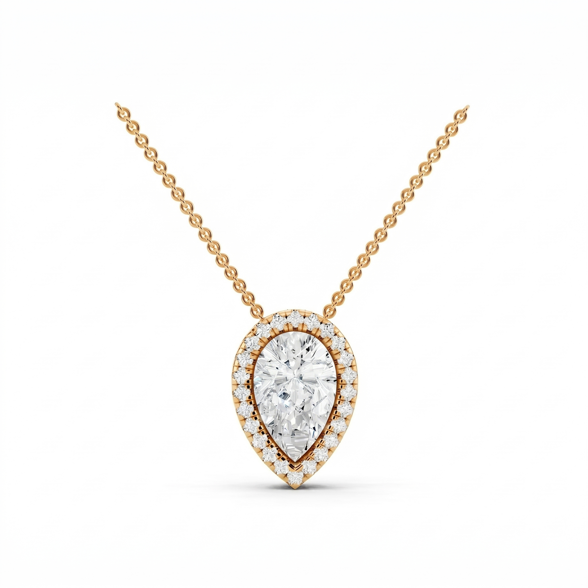 Multi Shape Diamond Pendant - Yellow Gold