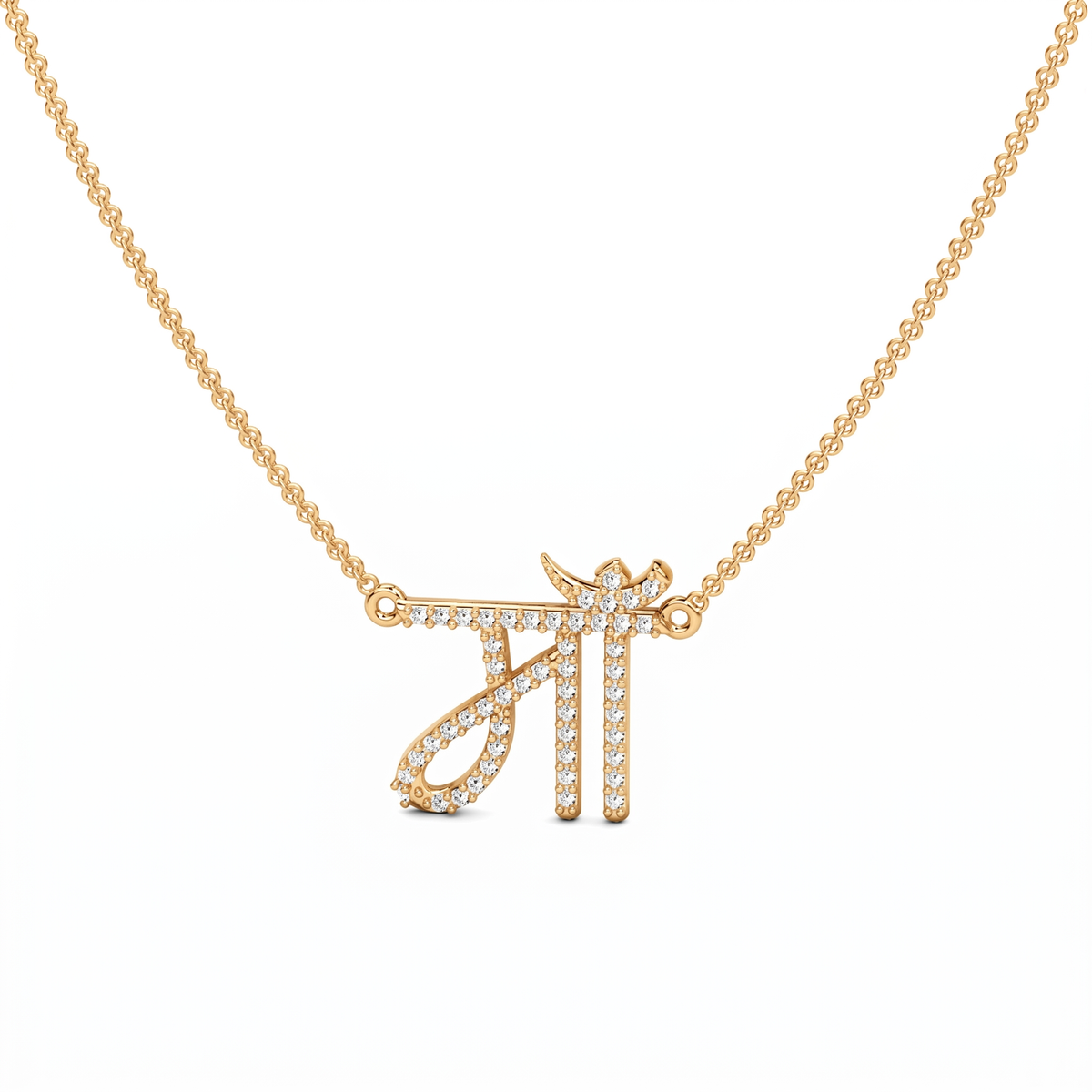Moissanite Style Diamond Pendant p10197 - Yellow Gold
