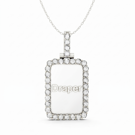 Classic Diamond Pendant 601212p - White Gold