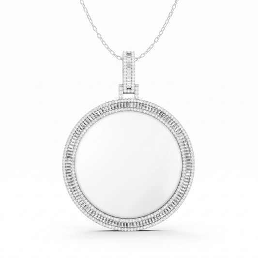 Multi Shape Diamond Pendant 501359p - White Gold