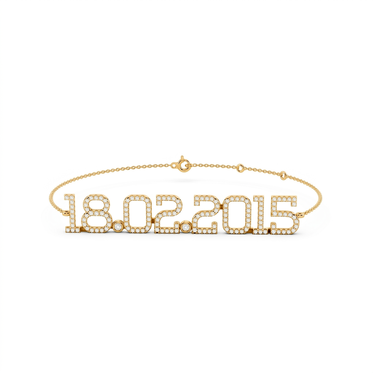 Classic CZ Pendant - Yellow Gold