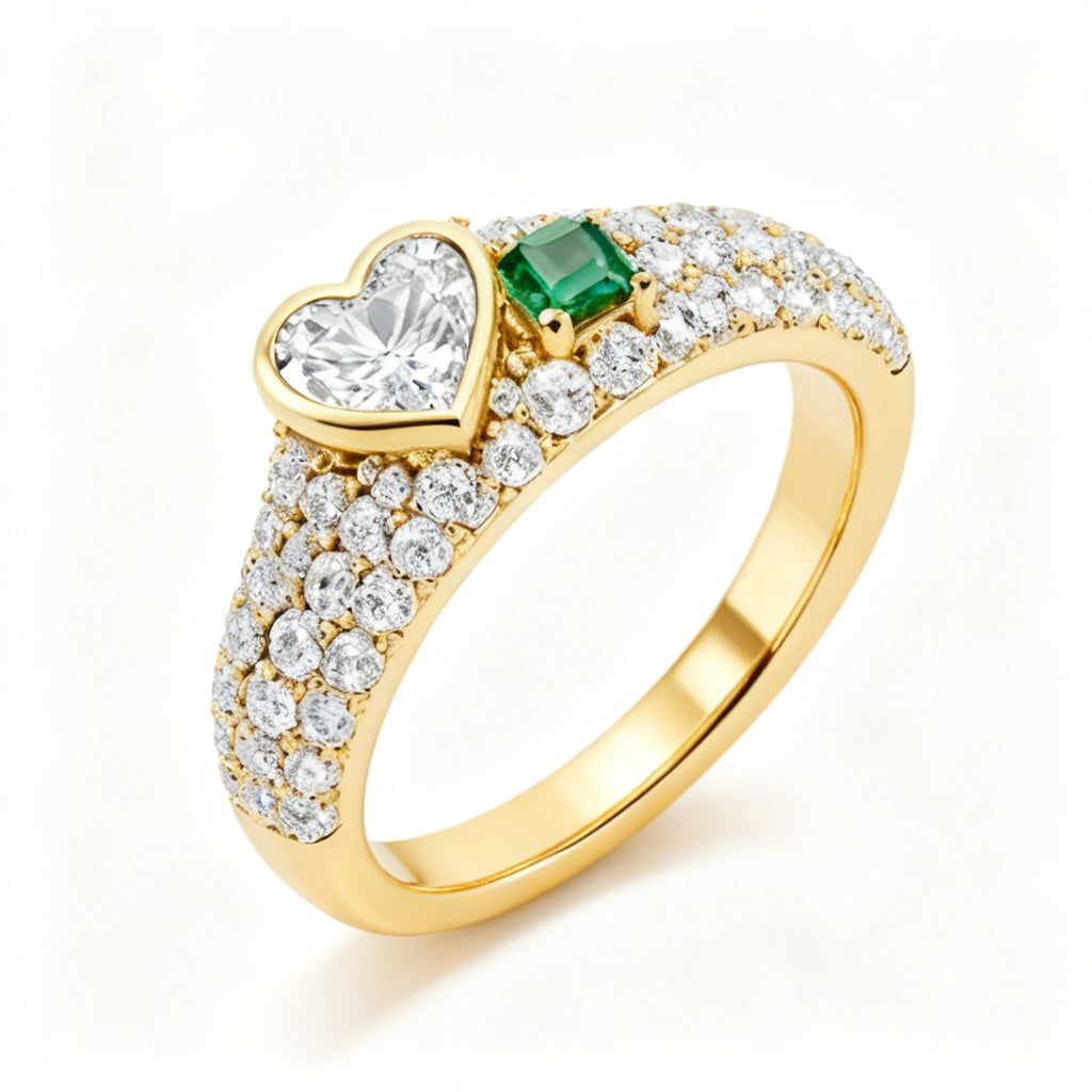 Eternal Devotion Band Yellow Gold Side View