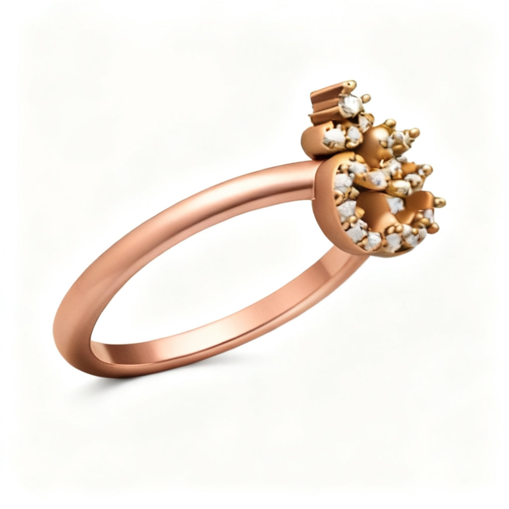 Luminous Petite Band Rose Gold Side View