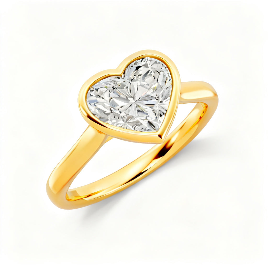 Eternal Devotion Ring Yellow Gold Overhead View