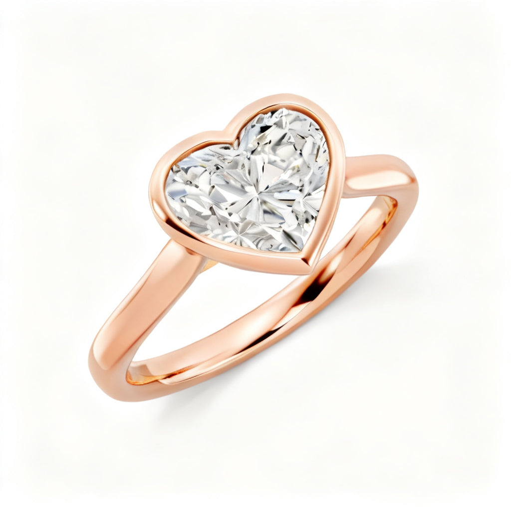 Eternal Devotion Ring Rose Gold Overhead View