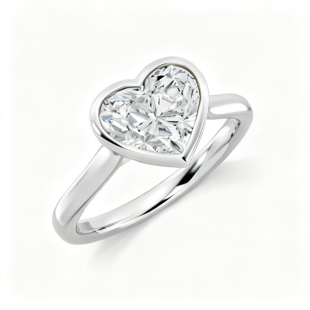 Eternal Devotion Ring White Gold Overhead View