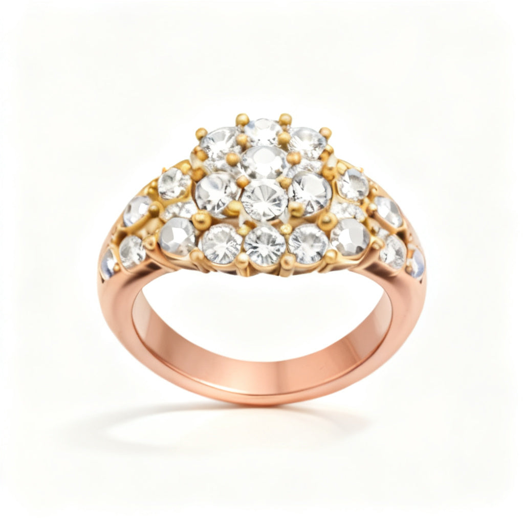 Luminous Infinity Band Rose Gold Front View