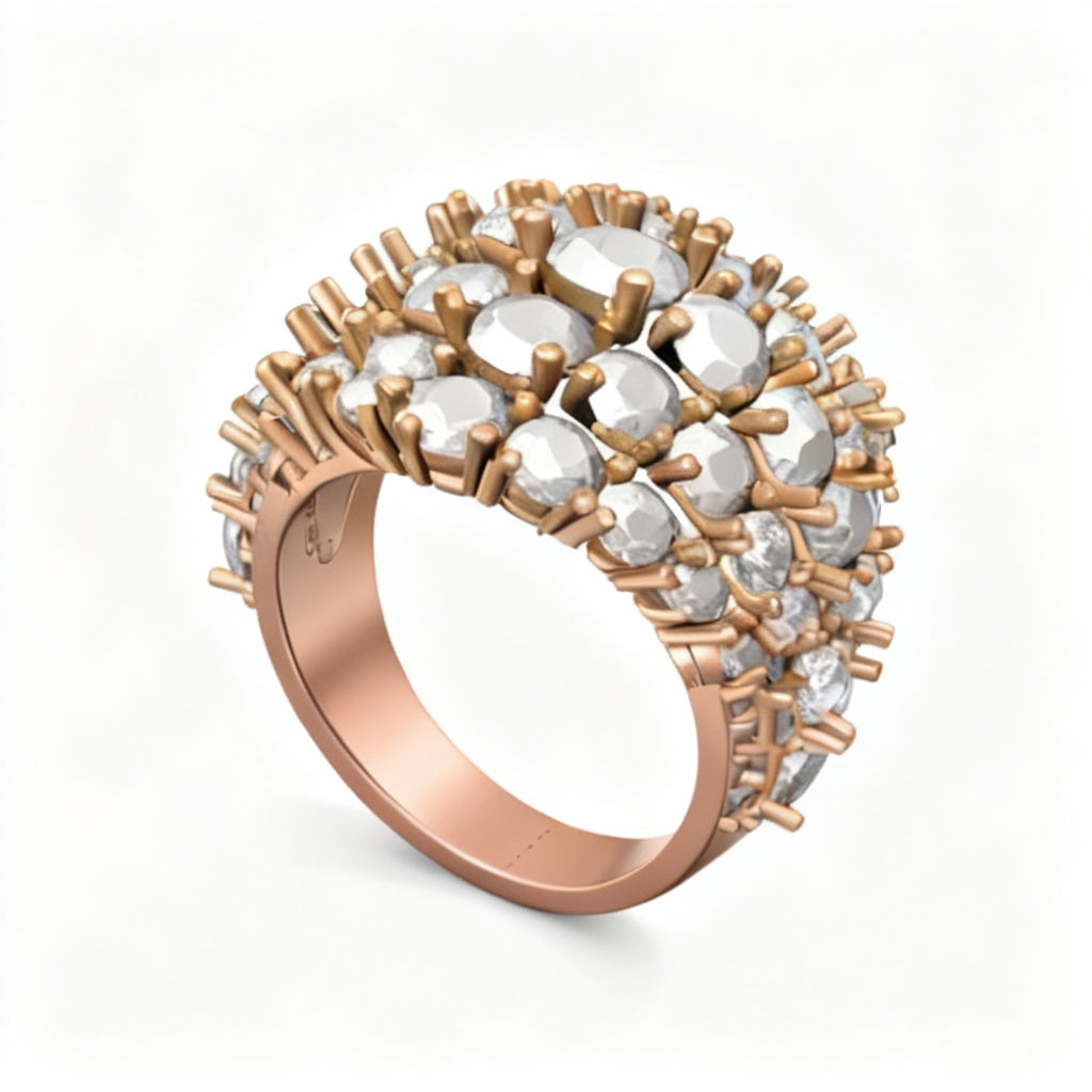 Luminous Infinity Band Rose Gold 45 Degree View