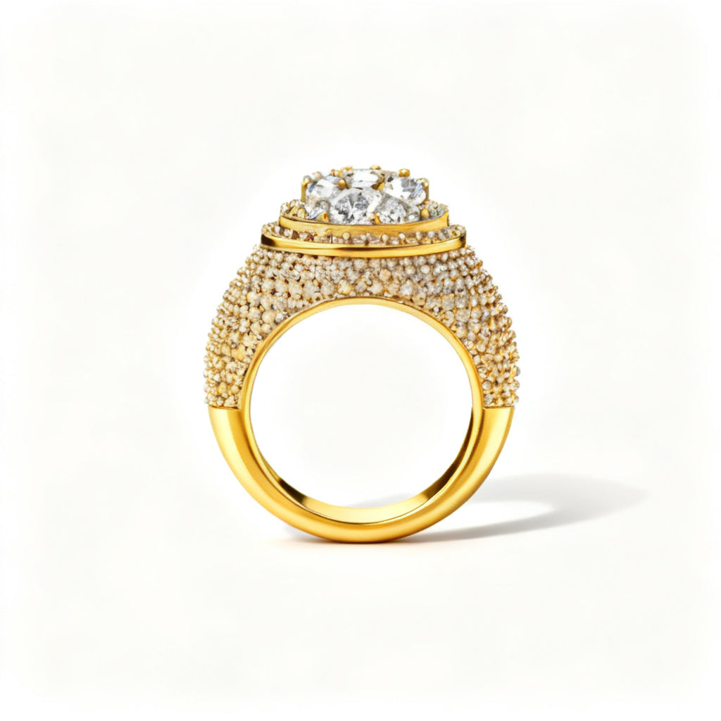 Starlight Mosaic Yellow Gold Front View