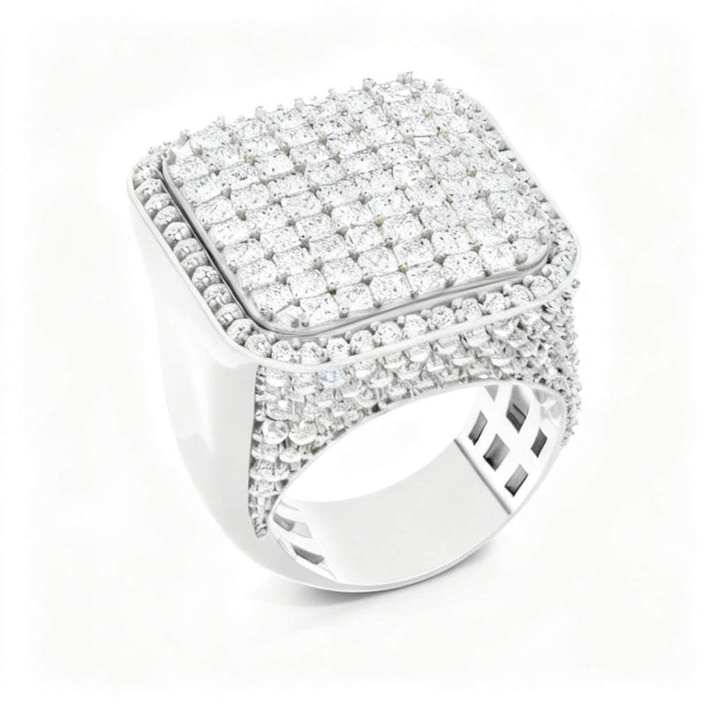 Aurelian Radiance Band White Gold 45 Degree View