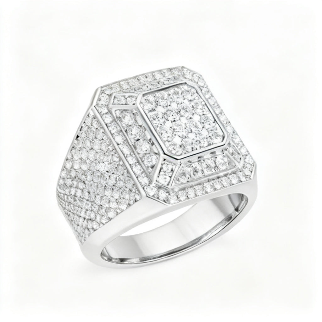 Gilded Pavé Radiance White Gold Side View