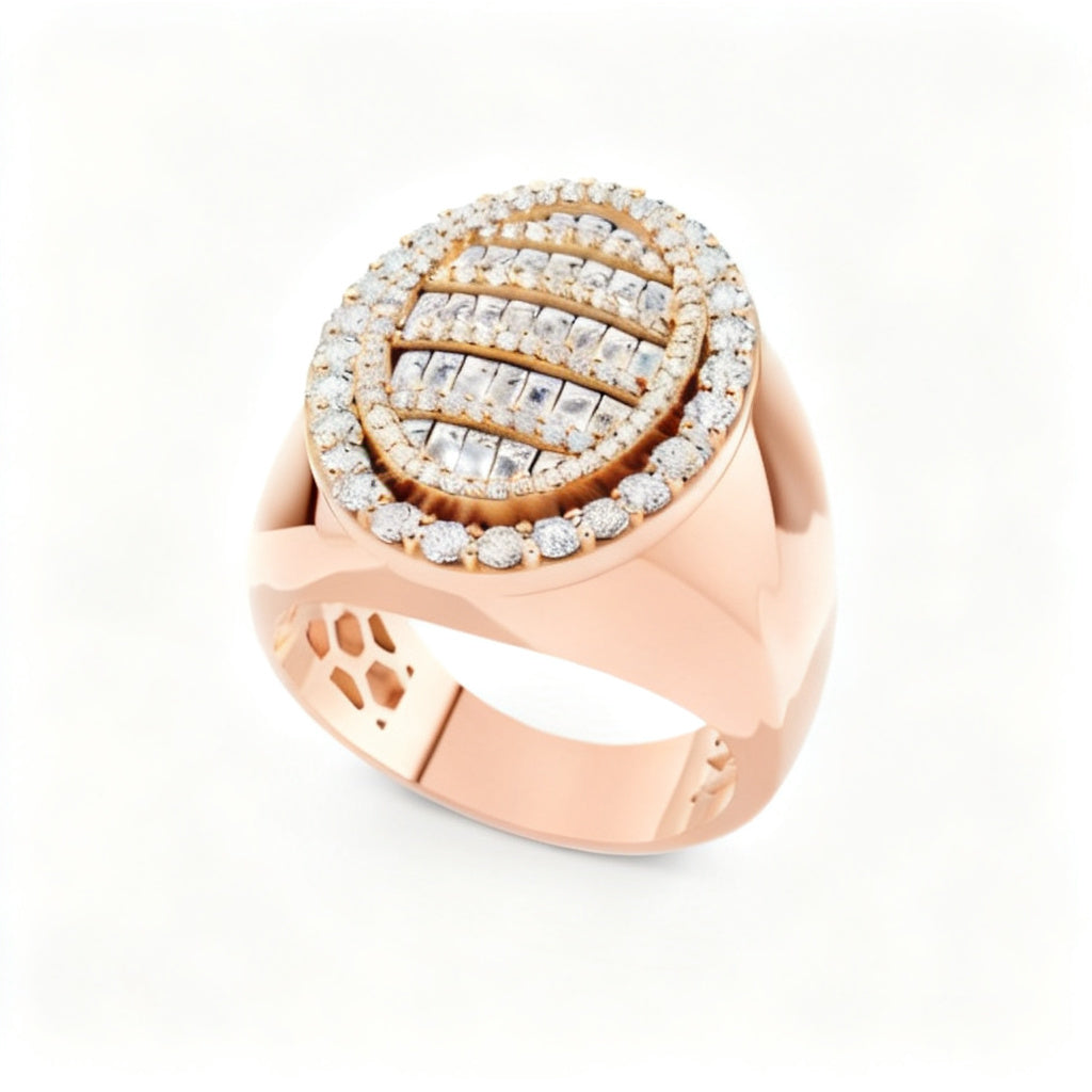 Pavé Gold Radiance Rose Gold Overhead View