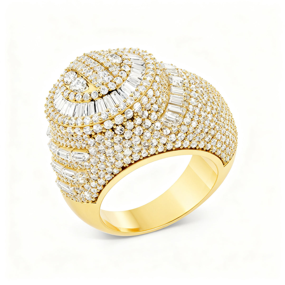Ethereal Glitz Band Yellow Gold Side View