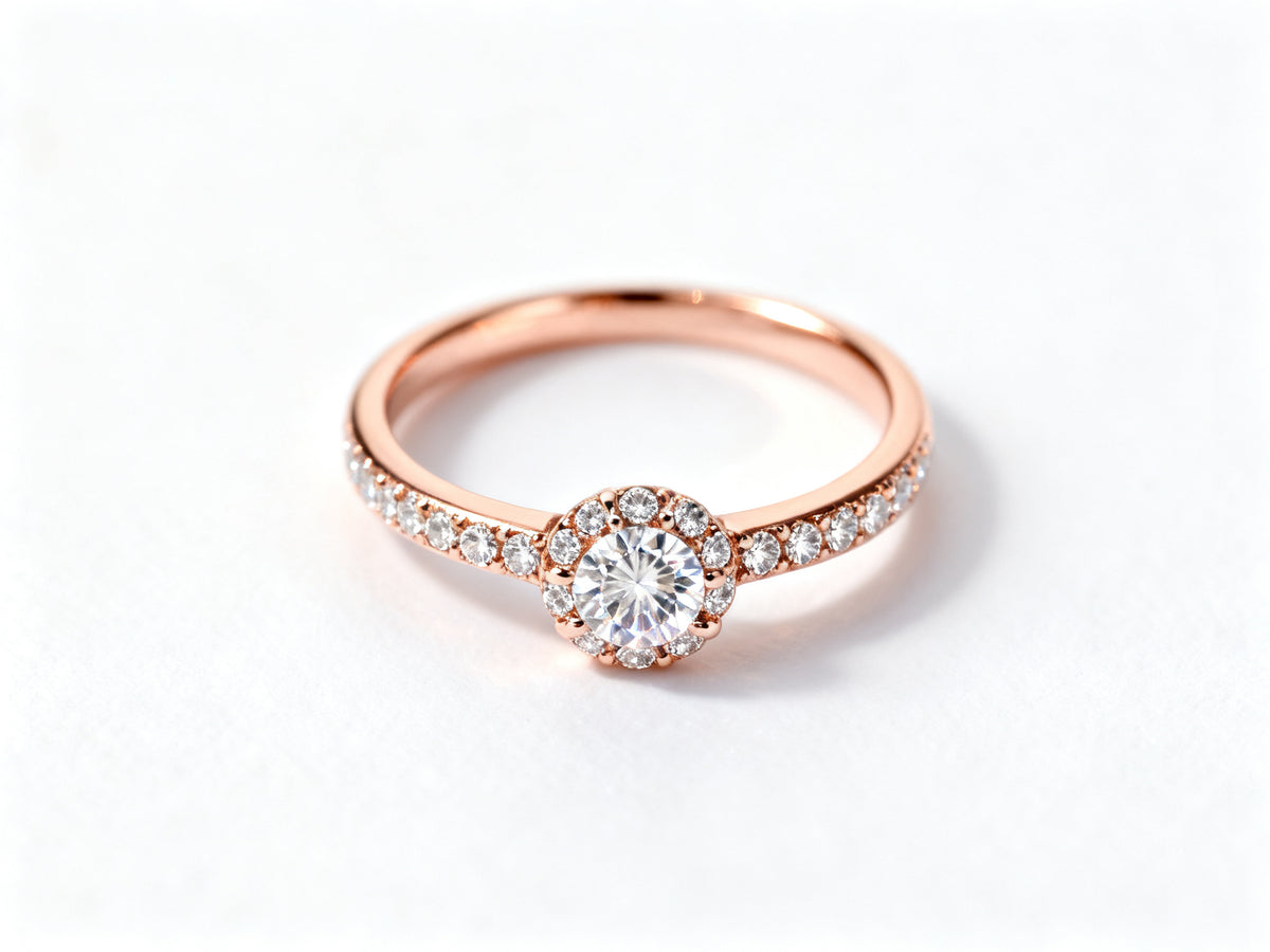 Celestial Glow Ring - Rose Gold - Top View