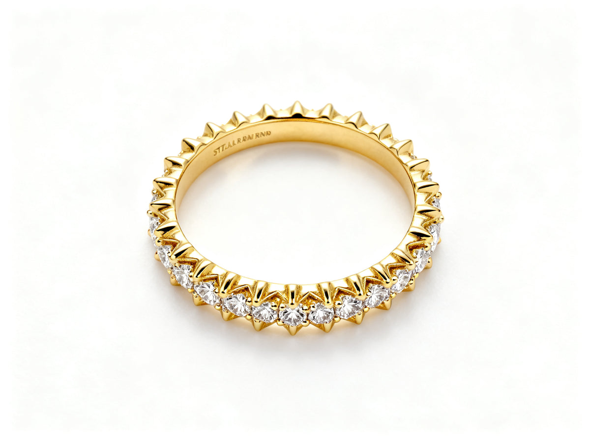 Stellar Radiance Band - Yellow Gold - Top View