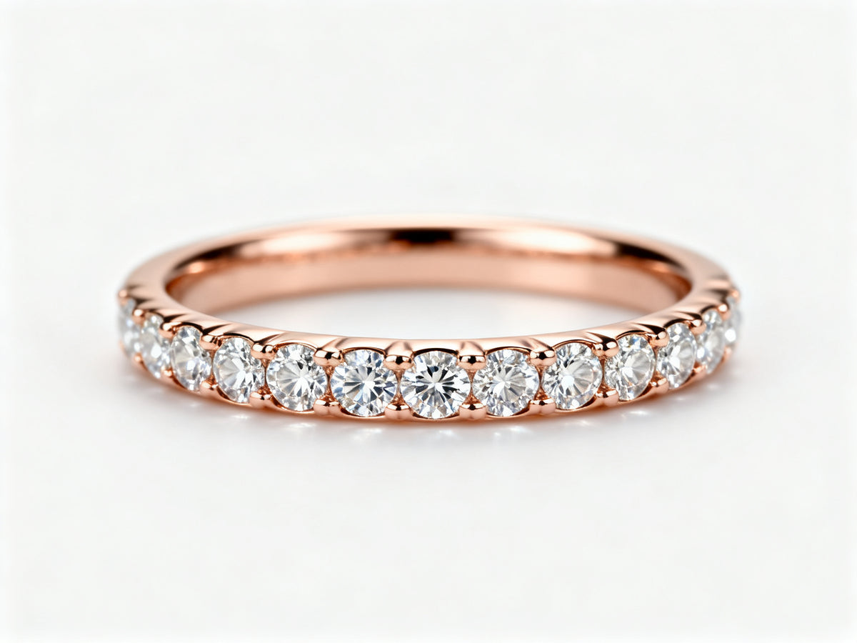 Stellar Radiance Band - Rose Gold - 45 Degree View