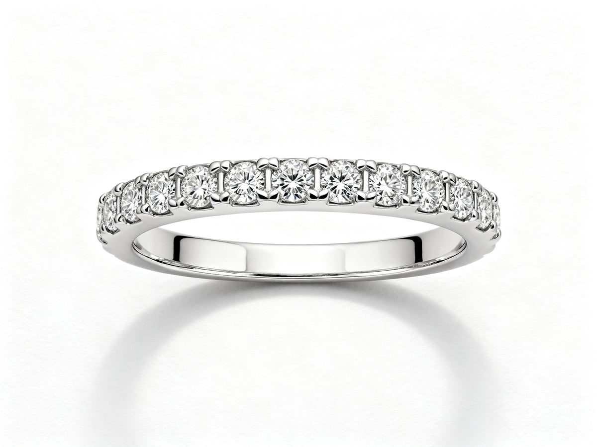 Stellar Radiance Band - White Gold - Top View