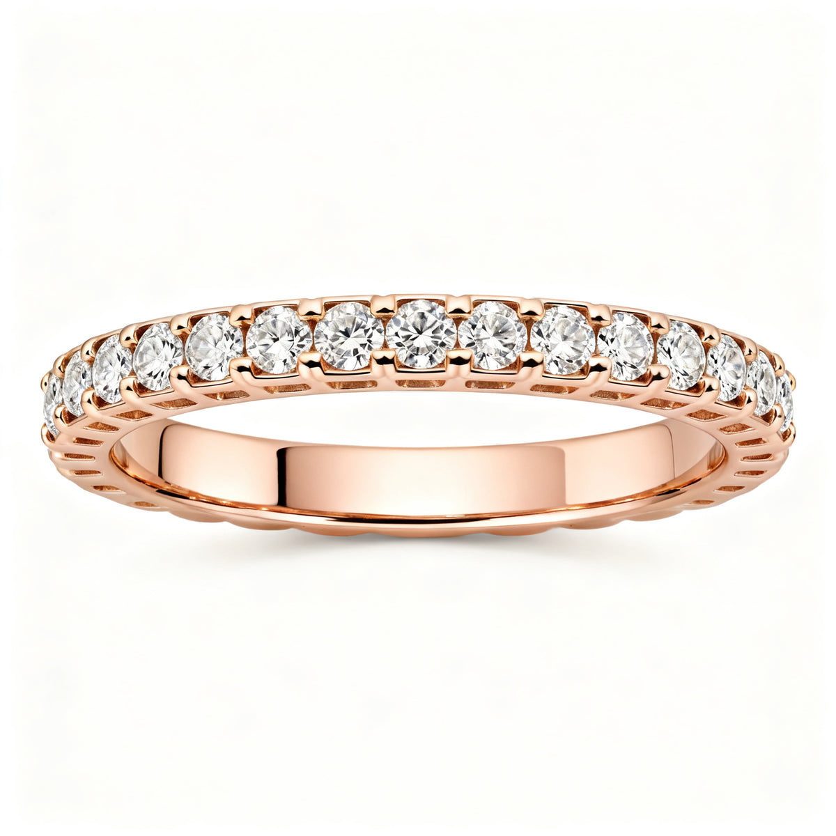 Sterling Radiance Band - Rose Gold - Front View