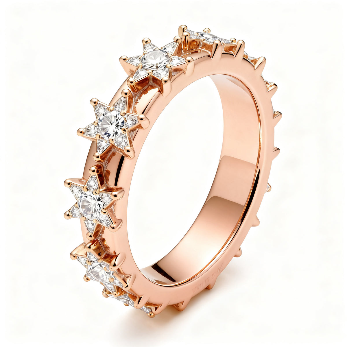 Celestial Stellar Band - Rose Gold - Side View