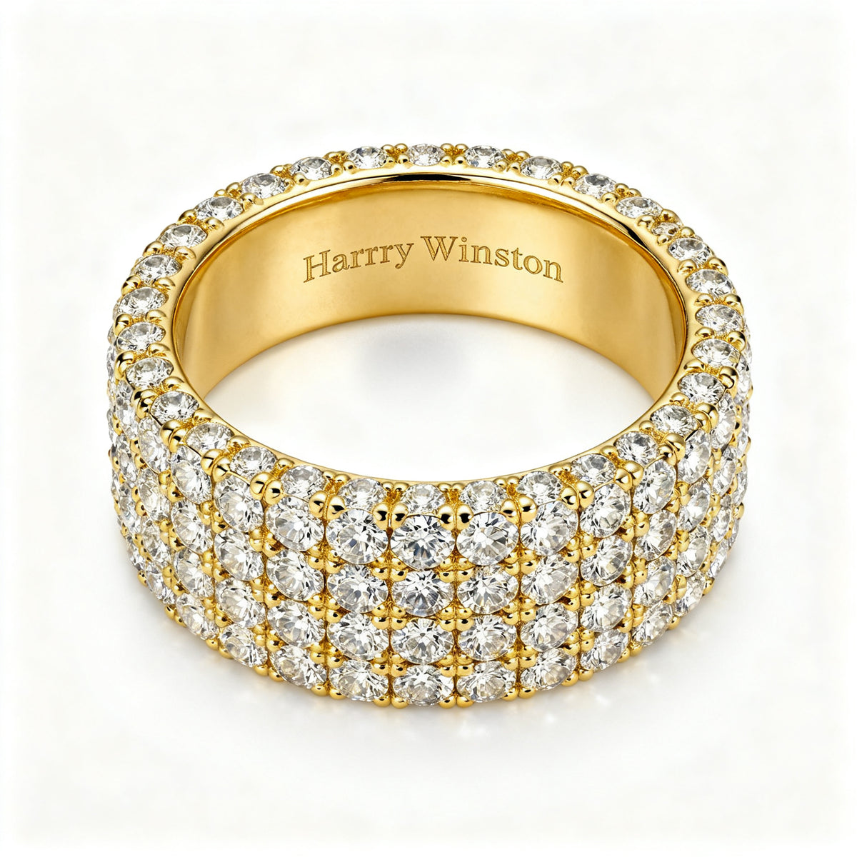 Celestial Pave Band - YG Overhead