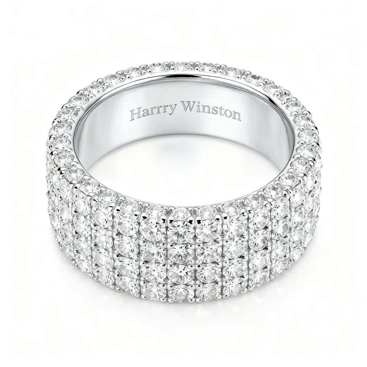 Celestial Pave Band - WG Overhead