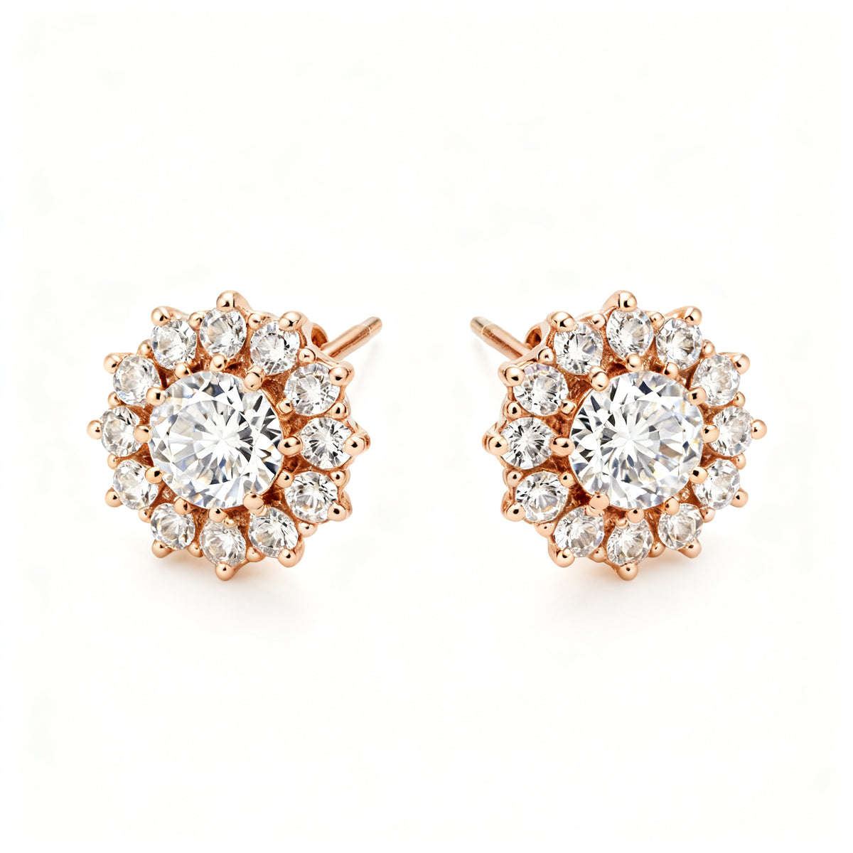 Lab-Grown Diamond Luxe Back Earrings - RG Overhead