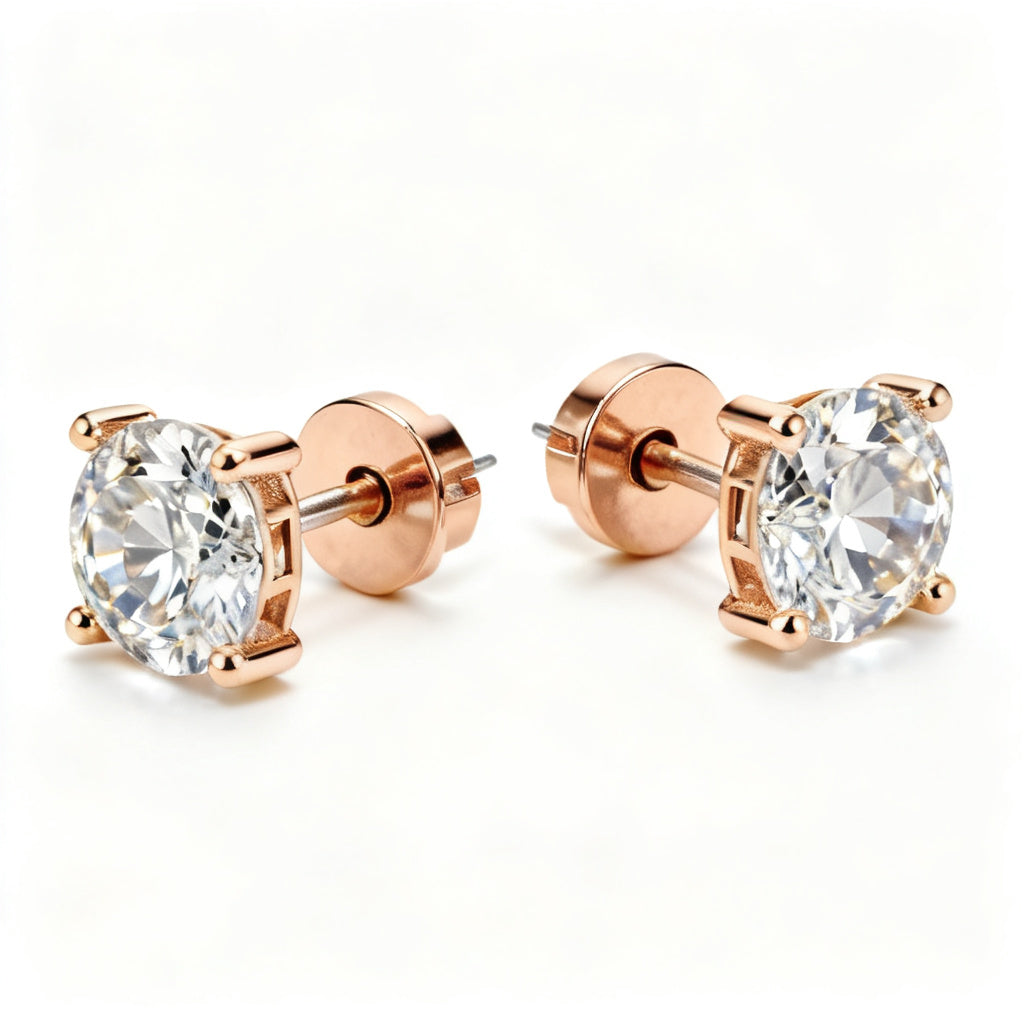 Pear Lab-Grown Diamond Luxe Back Earrings - RG 45deg