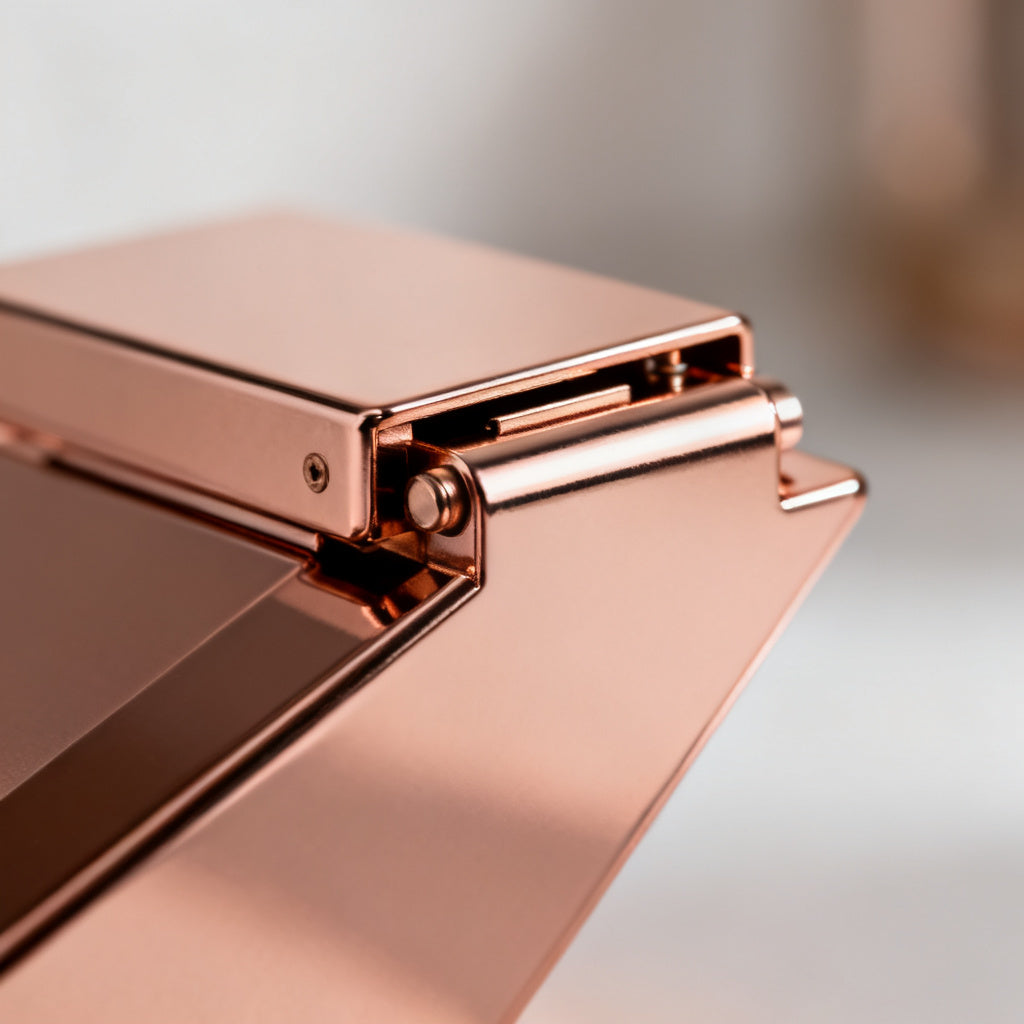 Emerald Lab-Grown Diamond Luxe Back Earrings - Rose Gold 45 Degree View