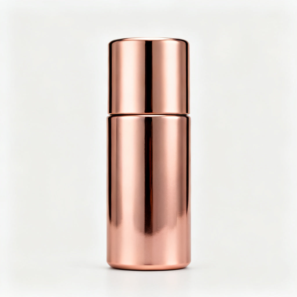 Lab-Grown Round Diamond Luxe Back Earrings - Rose Gold Front View