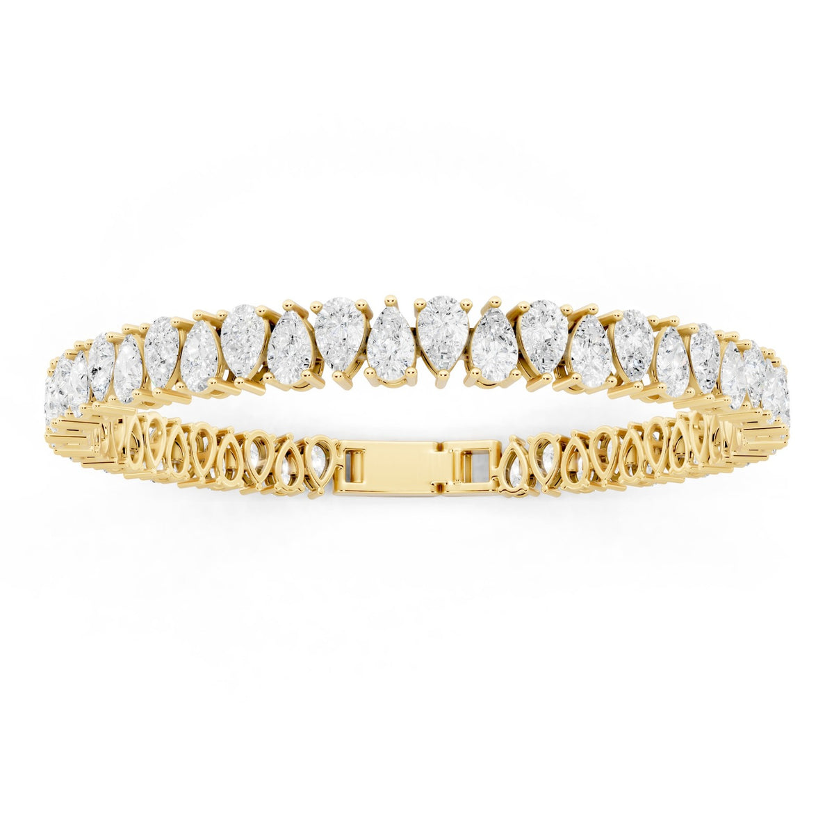 Classic Natural Diamond Bracelet - 10KT Yellow Gold