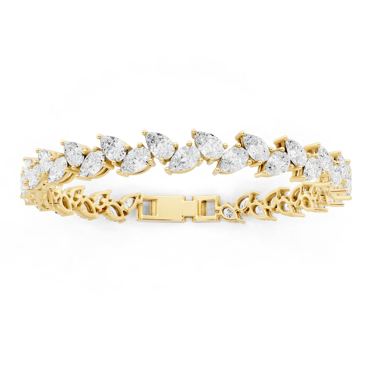 Multicolor Stone & CZ Silver Bracelet - 925 Sterling Silver