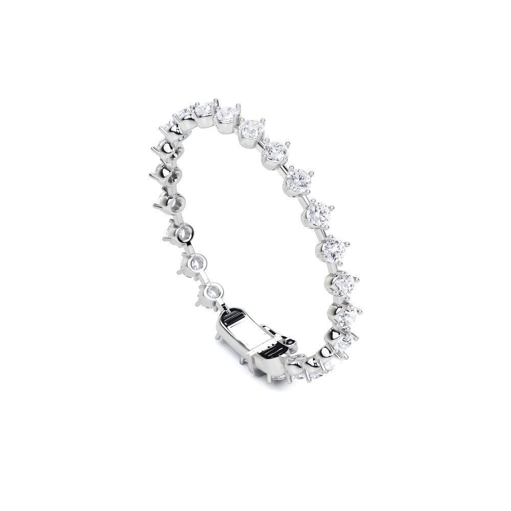 Lab-Grown Diamond Tennis Bracelet - 14KT Gold