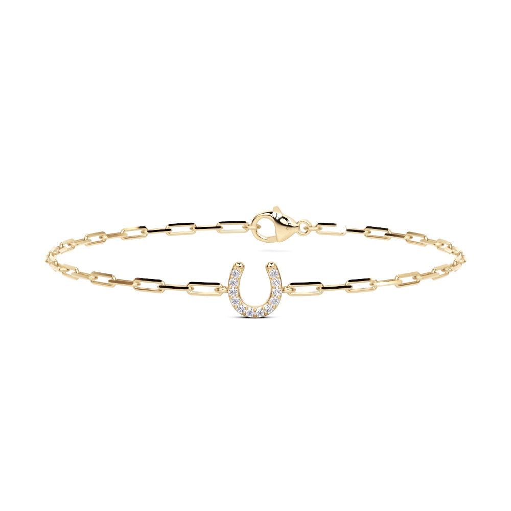 Mini Lab-Grown Diamond Bracelet - 14KT Gold
