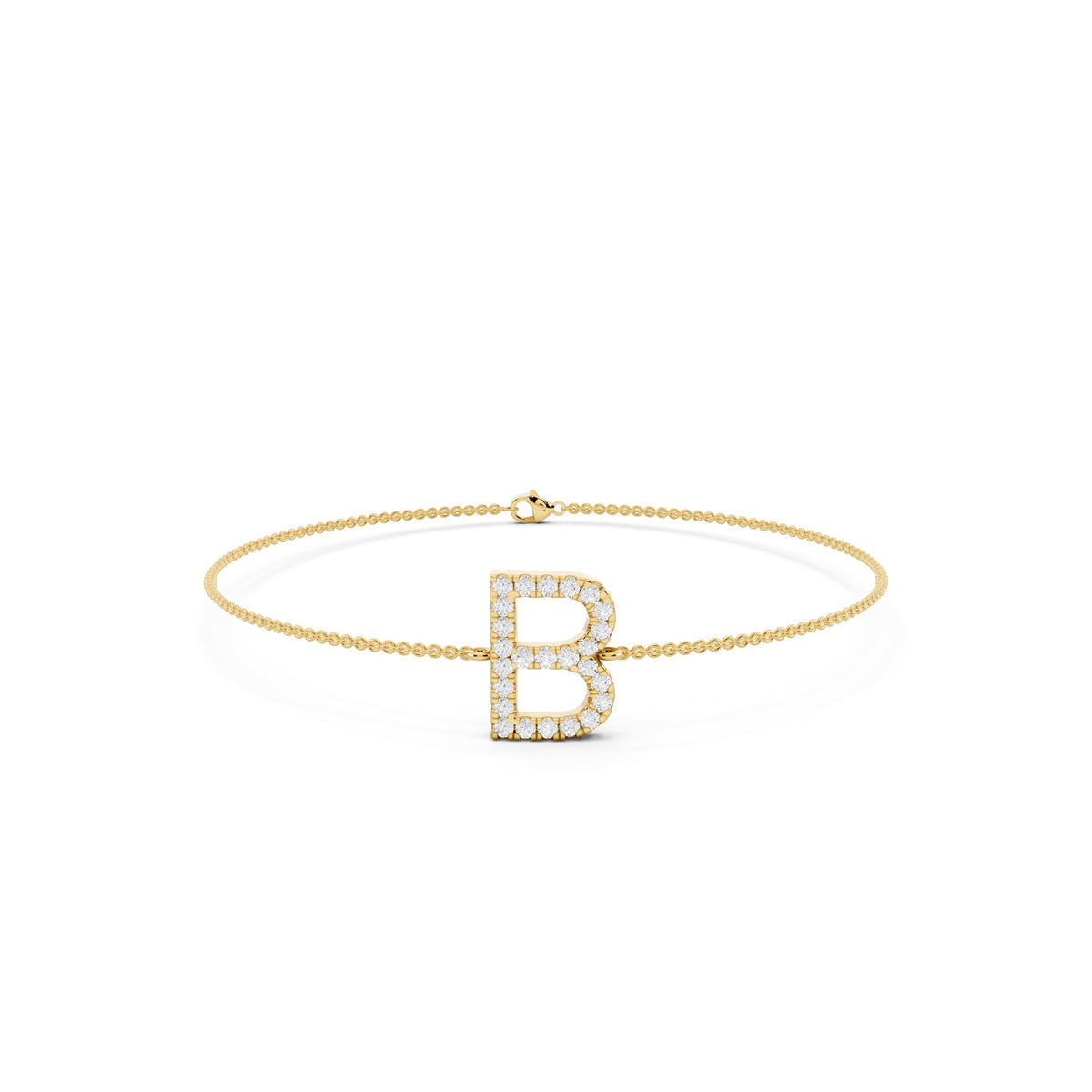 Mini Round Lab-Grown Diamond Bracelet - 14KT Gold