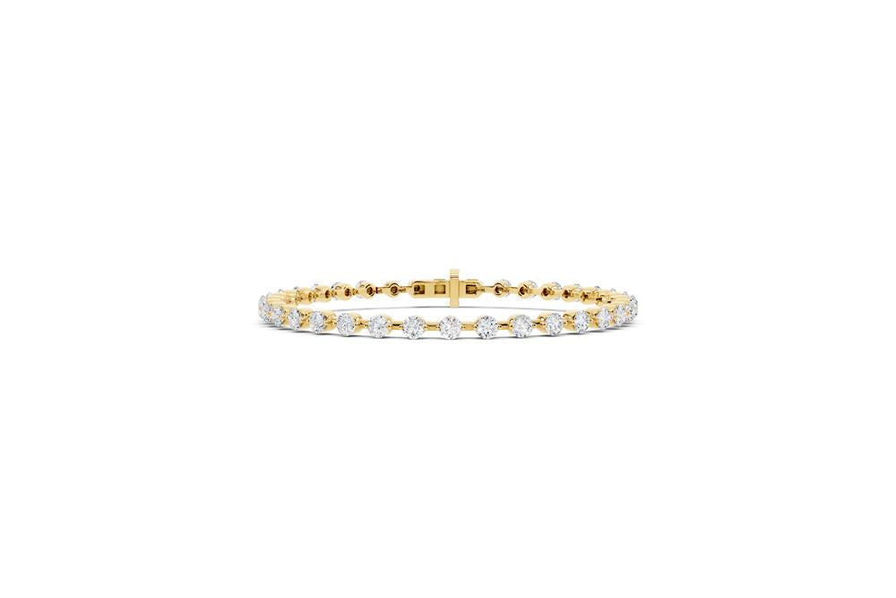 Lab-Grown Diamond Bracelet - 14KT Gold