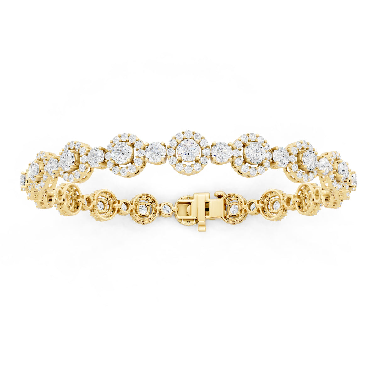 Pavé Lab-Grown Diamond Bracelet - 14KT Gold