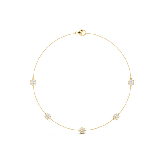 Classic Lab-Grown Diamond Necklace - 14KT Gold